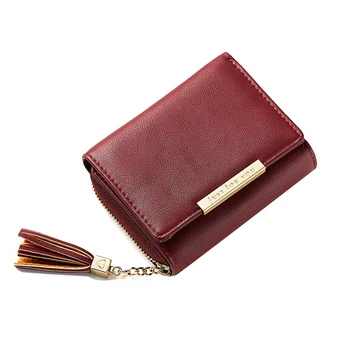 New Women Short Wallet Fashion Tassel Zipper Purse For Girls Small Leather Wallet Female Credit Card Holder Mini Coin Pocket
New Women Short Wallet Fashion Tassel Zipper Purse For Girls Small Leather Wallet Female Credit Card Holder Mini Coin Pocket