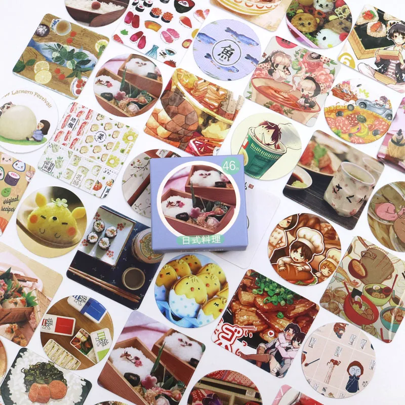 New Sushi Food Diary Paper Lable Stickers Crafts And Scrapbooking Decorative Lifelog Sticker DIY Lovely Stationery 46 PCS/box
New Sushi Food Diary Paper Lable Stickers Crafts And Scrapbooking Decorative Lifelog Sticker DIY Lovely Stationery 46 PCS/box