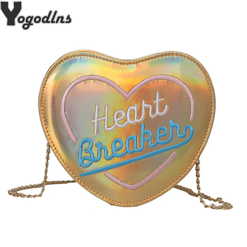 New Cute Fantasy Fashion Design Laser Shoulder Bag Girl's Chain Purse PU Handbag Mini Messenger Bag Heart shape Crossbody Bag 
New Cute Fantasy Fashion Design Laser Shoulder Bag Girl's Chain Purse PU Handbag Mini Messenger Bag Heart shape Crossbody Bag