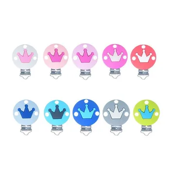 5 PCS Colorful Round Crown Pacifier Clip Silicone Baby Teething DIY Beads Clip Accessories Clip Food Grade Silicone 10 Colors
5 PCS Colorful Round Crown Pacifier Clip Silicone Baby Teething DIY Beads Clip Accessories Clip Food Grade Silicone 10 Colors
