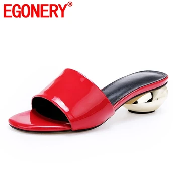 EGONERY shoes woman 2019 summer new concise casual low strange style woman slippers outside open toe plus siae red ladies shoes
EGONERY shoes woman 2019 summer new concise casual low strange style woman slippers outside open toe plus siae red ladies shoes