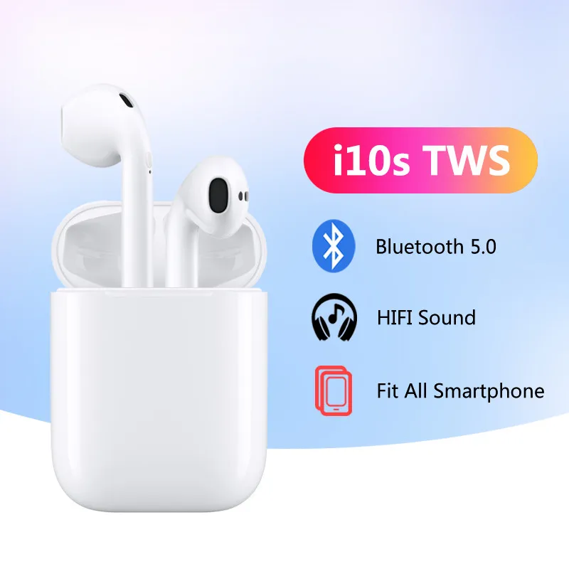 i10s tws Bluetooth Earphone 5.0 Original Handsfree Head phones USB Charging HiFi Music 3D Sound Earbuds For iPhone Android pods
i10s tws Bluetooth Earphone 5.0 Original Handsfree Head phones USB Charging HiFi Music 3D Sound Earbuds For iPhone Android pods