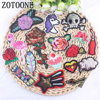 ZOTOONE 1PCS Sequin Flower Embroidered Applique Cartoon Skull Skeleton Flamingo Patches Iron On Kids DIY Patches For Garments A
ZOTOONE 1PCS Sequin Flower Embroidered Applique Cartoon Skull Skeleton Flamingo Patches Iron On Kids DIY Patches For Garments A