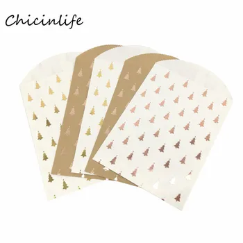 Chicinlife 10pcs Rose gold Christmas Tree Peper Bag Cookie Food Gift Packing Bag Christmas Festival Party Supplies
Chicinlife 10pcs Rose gold Christmas Tree Peper Bag Cookie Food Gift Packing Bag Christmas Festival Party Supplies