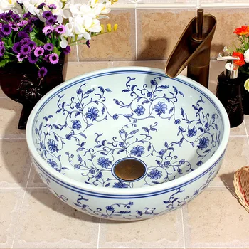 Jingdezhen ceramic art counter wash basin lavabo sink handmade rose blue and white porcelain ceramic wash basin Bathroom sink
Jingdezhen ceramic art counter wash basin lavabo sink handmade rose blue and white porcelain ceramic wash basin Bathroom sink