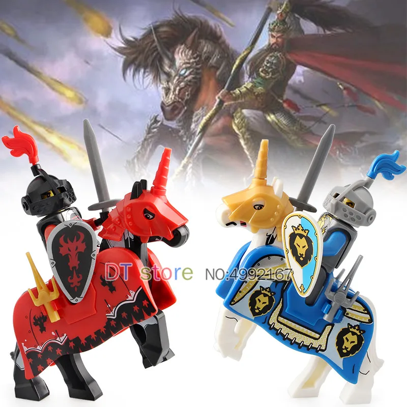 20pcs Medieval Knight Horse Blue lion Horse Wars Rome Knights Building Blocks Bricks Toys for Children ax9822
20pcs Medieval Knight Horse Blue lion Horse Wars Rome Knights Building Blocks Bricks Toys for Children ax9822