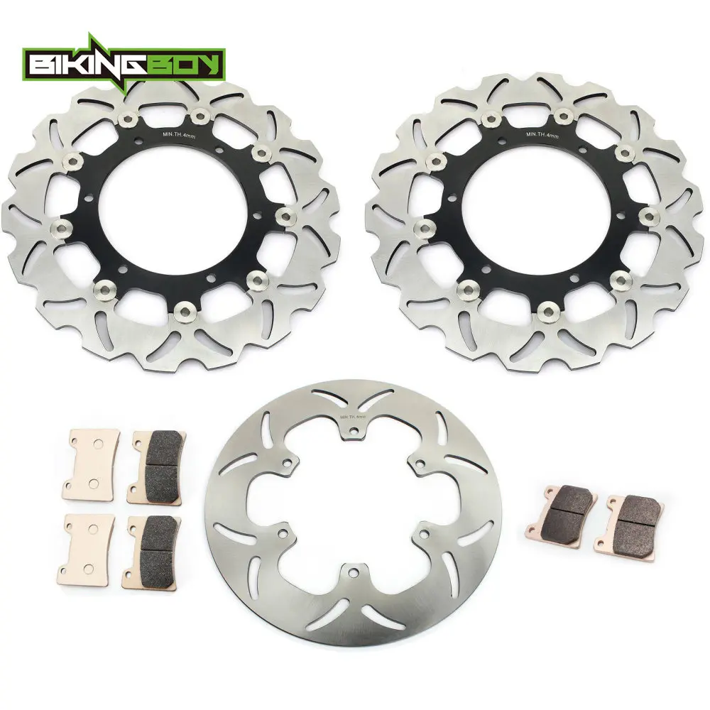BIKINGBOY Front Rear Brake Discs Rotors Disks Pads for Yamaha VMX 12 V-Max 1200 93 94 95 96 97 98 99 00 01 02 03 04 05 06 07 Set
BIKINGBOY Front Rear Brake Discs Rotors Disks Pads for Yamaha VMX 12 V-Max 1200 93 94 95 96 97 98 99 00 01 02 03 04 05 06 07 Set