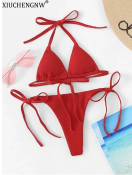 Solid Mini Bikini Suits Swimming Micro Swimsuit for Women Swim Wear Trajes De Banos Mujer 2019 Sexy Beachwear Yellow Bikini Swim
Solid Mini Bikini Suits Swimming Micro Swimsuit for Women Swim Wear Trajes De Banos Mujer 2019 Sexy Beachwear Yellow Bikini Swim