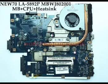 NEW70 LA-5892P MBWJ802001 replace for ACER Aspire 5551 LA-5912P Laptop Motherboard Intel HM55 I3-350M+Heatsink 100% Tested
NEW70 LA-5892P MBWJ802001 replace for ACER Aspire 5551 LA-5912P Laptop Motherboard Intel HM55 I3-350M+Heatsink 100% Tested