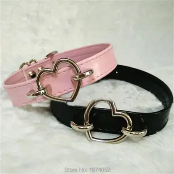 Punk Harajuku Cosplay 100% Handcrafted PU Leather Choker Heart Metal Gothic Fetish Collar Necklace
Punk Harajuku Cosplay 100% Handcrafted PU Leather Choker Heart Metal Gothic Fetish Collar Necklace