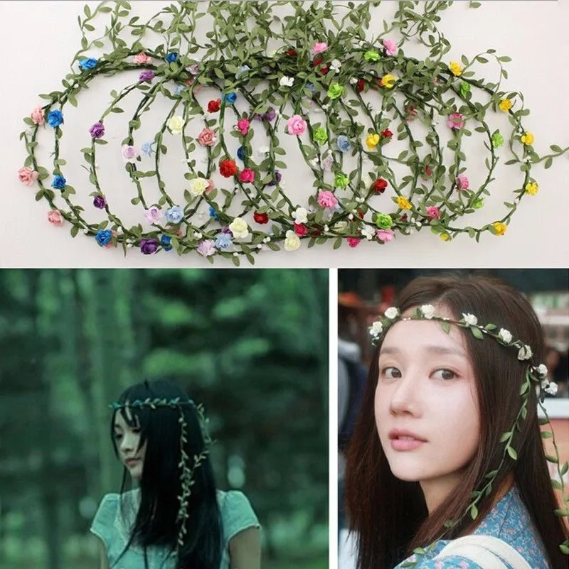 1pcs boho headband flower crown headbands Bridal wreath 8 flowers Wedding Garland hair accessories for women
1pcs boho headband flower crown headbands Bridal wreath 8 flowers Wedding Garland hair accessories for women
