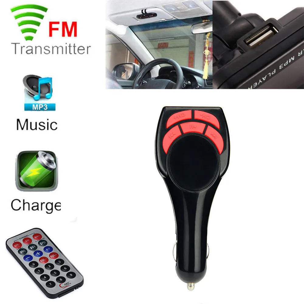 Wireless MP3 Player Wireless FM Transmitter Modulator Car Kit USB SD MMC LCD Remote BK VSuitable For Android IPhone H0205
Wireless MP3 Player Wireless FM Transmitter Modulator Car Kit USB SD MMC LCD Remote BK VSuitable For Android IPhone H0205