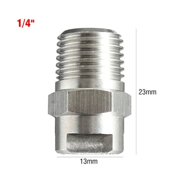 Spray Nozzle Practical Durable Large Angle Impact Tip Industrial Flat Fan V Jet Washing Tool 1/4 Inch Cleaning Stainless Steel
Spray Nozzle Practical Durable Large Angle Impact Tip Industrial Flat Fan V Jet Washing Tool 1/4 Inch Cleaning Stainless Steel