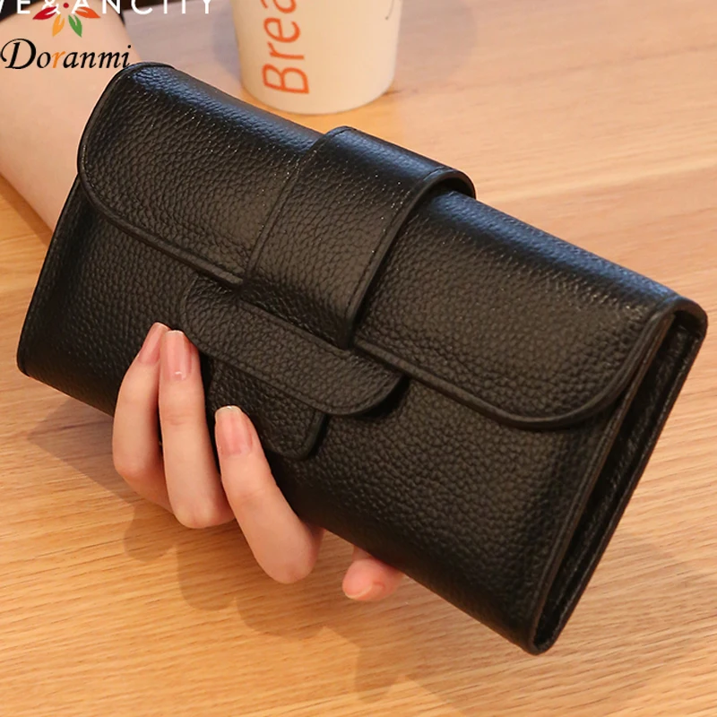 DORANMI Genuine Cow Leather Purse For Women 2019 Fashion Solid Long Purse Wallet Female Large Capacity Purses Money Bag NPJ089
DORANMI Genuine Cow Leather Purse For Women 2019 Fashion Solid Long Purse Wallet Female Large Capacity Purses Money Bag NPJ089