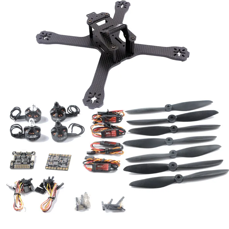 DIY QAV-X QAV210 FPV Racing Drone Quadcopter 214mm 4mm Arm 20A ESC F3 Flight Controller 2204 2300KV Motor
DIY QAV-X QAV210 FPV Racing Drone Quadcopter 214mm 4mm Arm 20A ESC F3 Flight Controller 2204 2300KV Motor