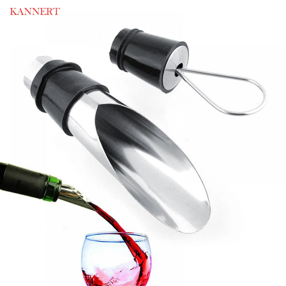 KANNERT 1pc Creative 2 in 1 Stainless Steel Liquor Spirit Pourer Free Flow Wine Bottle Pour Spout Stopper Opener Home Bar Gadget
KANNERT 1pc Creative 2 in 1 Stainless Steel Liquor Spirit Pourer Free Flow Wine Bottle Pour Spout Stopper Opener Home Bar Gadget