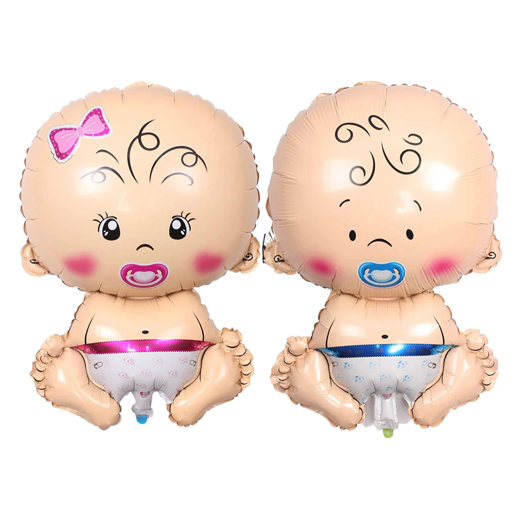 Pieces of 2 Baby Pacifier Doll Foil Balloon Baby Shower Boys Girls Birthday Party Decor Kids Toy Pieces of 2 Baby Pacifier Doll Foil Balloon Baby Shower Boys Girls Birthday Party Decor Kids Toy