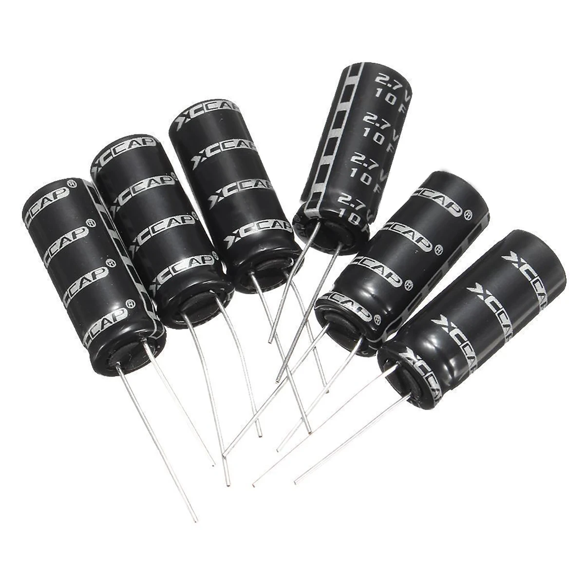 6pcs 2.7V 10F Cylindrical Ultra Super Farad Capacitor High Power Supercap D10*26mm
6pcs 2.7V 10F Cylindrical Ultra Super Farad Capacitor High Power Supercap D10*26mm