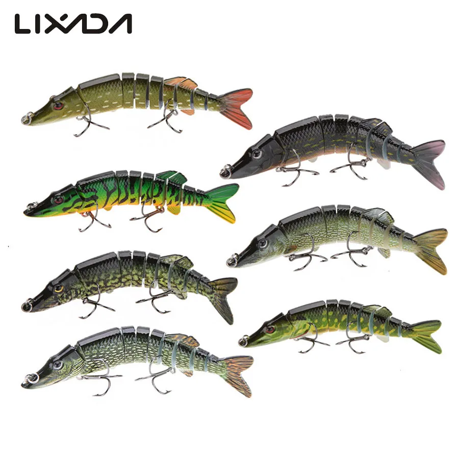 Lixada 12.5cm 20g Wobbler Fishing Lure 9-segement Lifelike Crankbait Swimbait Multijoint with Artificial Hook for Peche
Lixada 12.5cm 20g Wobbler Fishing Lure 9-segement Lifelike Crankbait Swimbait Multijoint with Artificial Hook for Peche