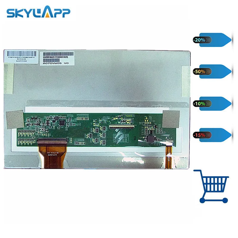 Skylarpu 7 дюймов ЖК экран панель для AUO A070VW05 V0 планшет автомобильный DVD НАВИГАЦИЯ