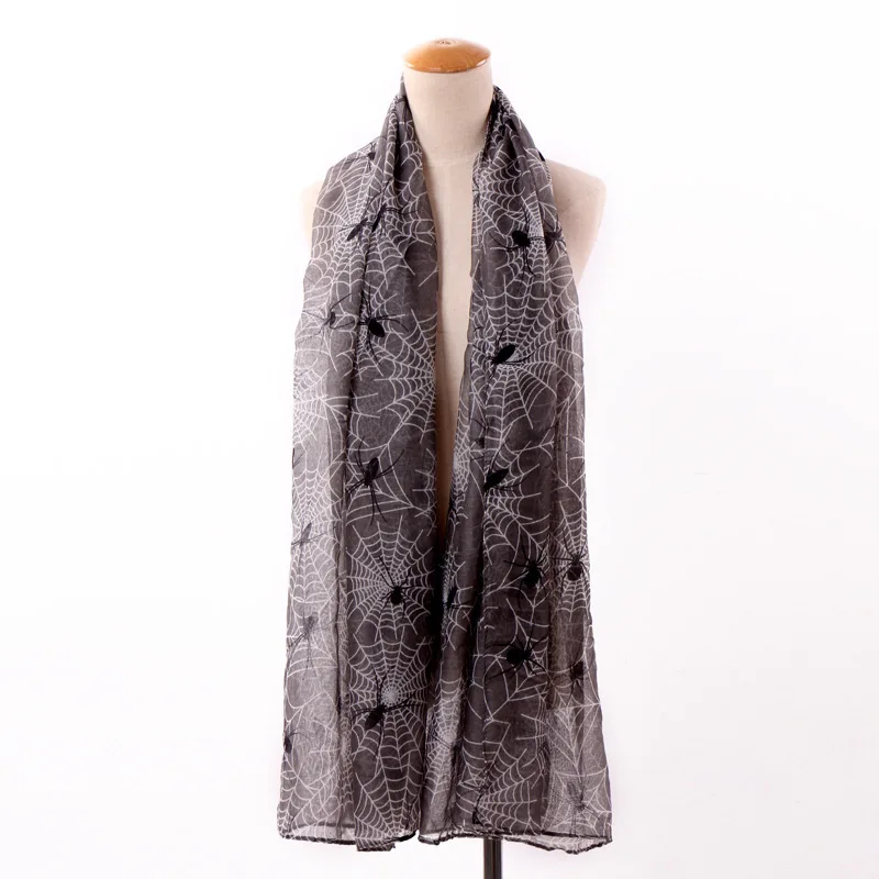 Halloween Decoration Sprider Printed Scarf Viscose Cotton Spider Web Cobweb Long Shawl Wrap Male Female Pashmina Stole YG323
Halloween Decoration Sprider Printed Scarf Viscose Cotton Spider Web Cobweb Long Shawl Wrap Male Female Pashmina Stole YG323