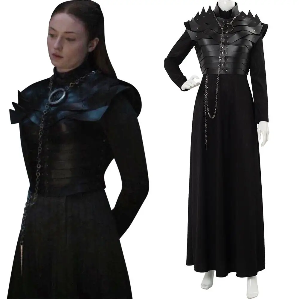 Game of Thrones S8 Cosplay Sansa Stark Costume Adult Unisex Leather Armor Full Set Women Girls Halloween Carnival Costumes
Game of Thrones S8 Cosplay Sansa Stark Costume Adult Unisex Leather Armor Full Set Women Girls Halloween Carnival Costumes