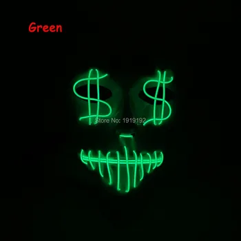 Hot Sale EL Wire cold light mask with DC-3V Driver For Birthday Party DIY Decorations,Offer 360 degree lighting
Hot Sale EL Wire cold light mask with DC-3V Driver For Birthday Party DIY Decorations,Offer 360 degree lighting