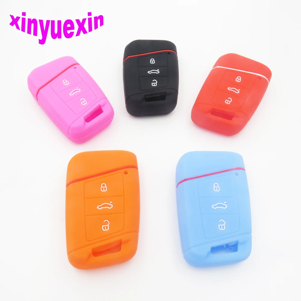 Xinyuexin Silicone Car Key Cover Case For VW Magotan Passat B8 Skoda A7 Smart Remote Key Protector keychain Jacket Car-Stying
Xinyuexin Silicone Car Key Cover Case For VW Magotan Passat B8 Skoda A7 Smart Remote Key Protector keychain Jacket Car-Stying
