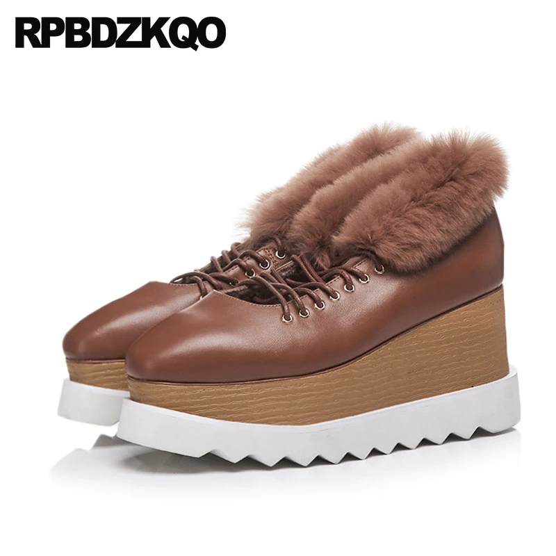 muffin lace up 2018 fur winter genuine leather women creepers platform shoes thick sole custom wedge square toe brown elevator
muffin lace up 2018 fur winter genuine leather women creepers platform shoes thick sole custom wedge square toe brown elevator