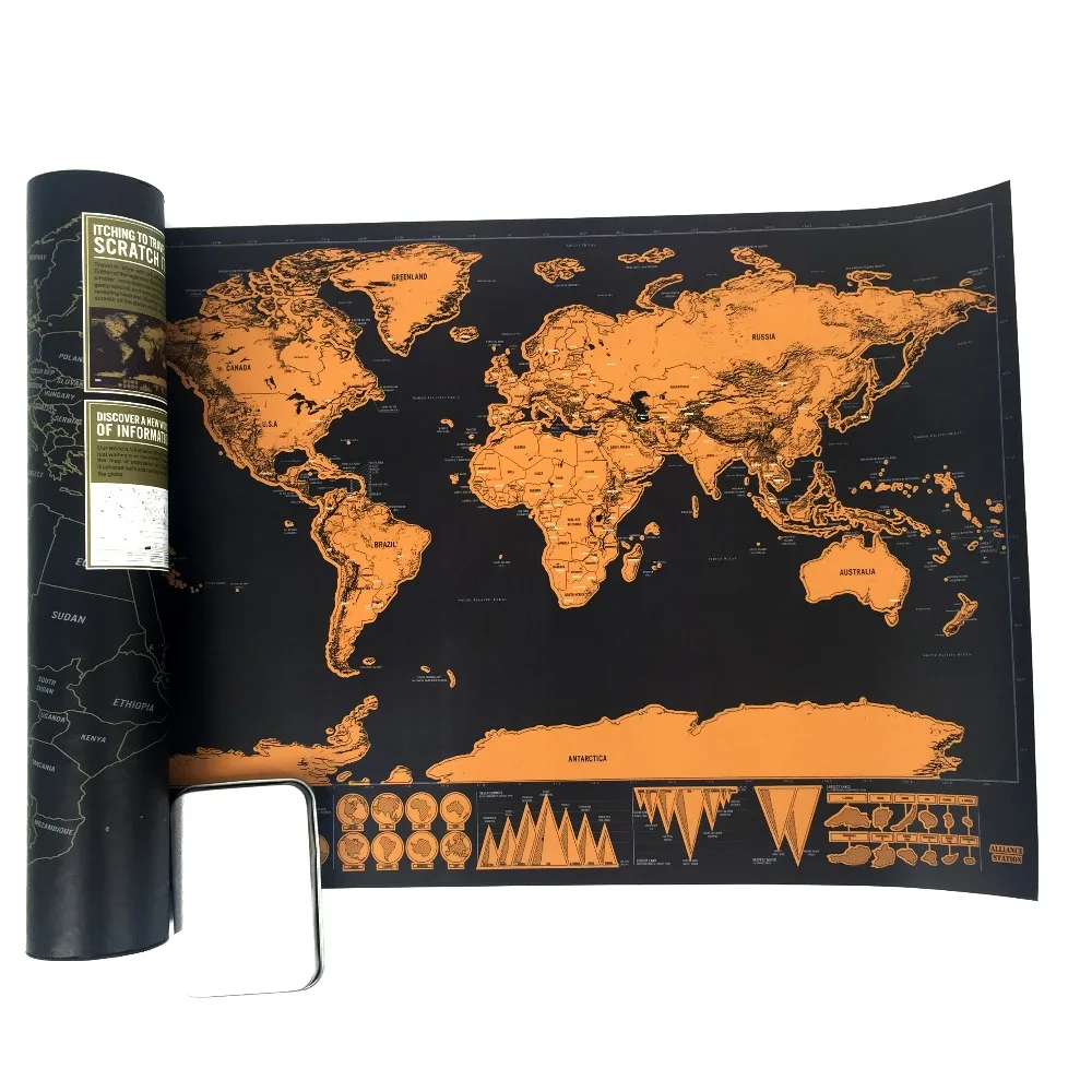 drop shipping Deluxe Scratch Map Personalized World Scratch Map Mini Scratch Off Foil Layer Coating Poster for Christmas gift
drop shipping Deluxe Scratch Map Personalized World Scratch Map Mini Scratch Off Foil Layer Coating Poster for Christmas gift