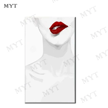MYT Hand Painted Modern Abstract Decoration Oil Painting For Living Room Wall Art Canvas 1 Piece Women's Red Mouth Home Picture
MYT Hand Painted Modern Abstract Decoration Oil Painting For Living Room Wall Art Canvas 1 Piece Women's Red Mouth Home Picture