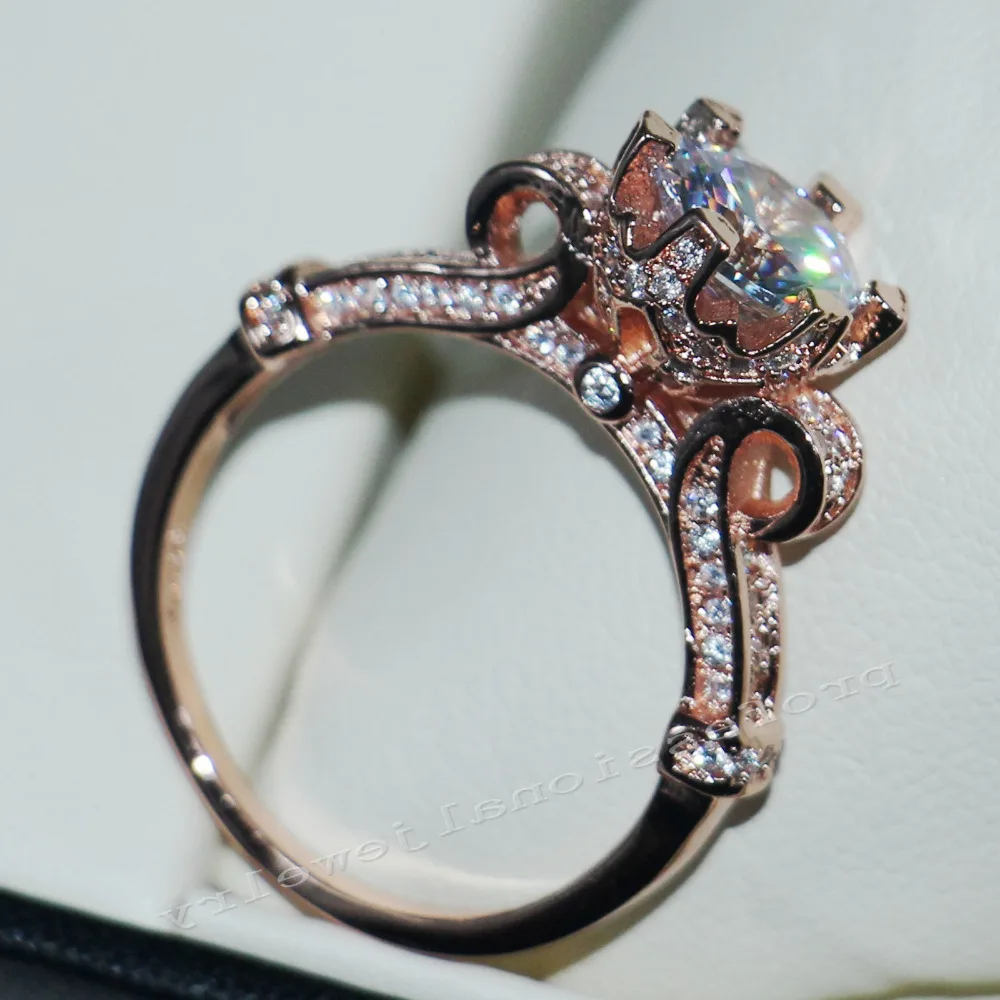 3CT Size5-11 Vintage TOP Jewelry Solitaire 925 Sterling Silver & Rose Gold Simulated stones 5A CZ Weddding Band Ring Gift
3CT Size5-11 Vintage TOP Jewelry Solitaire 925 Sterling Silver & Rose Gold Simulated stones 5A CZ Weddding Band Ring Gift