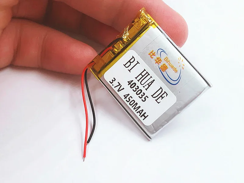 3.7V 450mAh 403035 Lithium Polymer Li-Po li ion Rechargeable Battery cells For Mp3 MP4 MP5 GPS PSP mobile bluetooth speaker
3.7V 450mAh 403035 Lithium Polymer Li-Po li ion Rechargeable Battery cells For Mp3 MP4 MP5 GPS PSP mobile bluetooth speaker