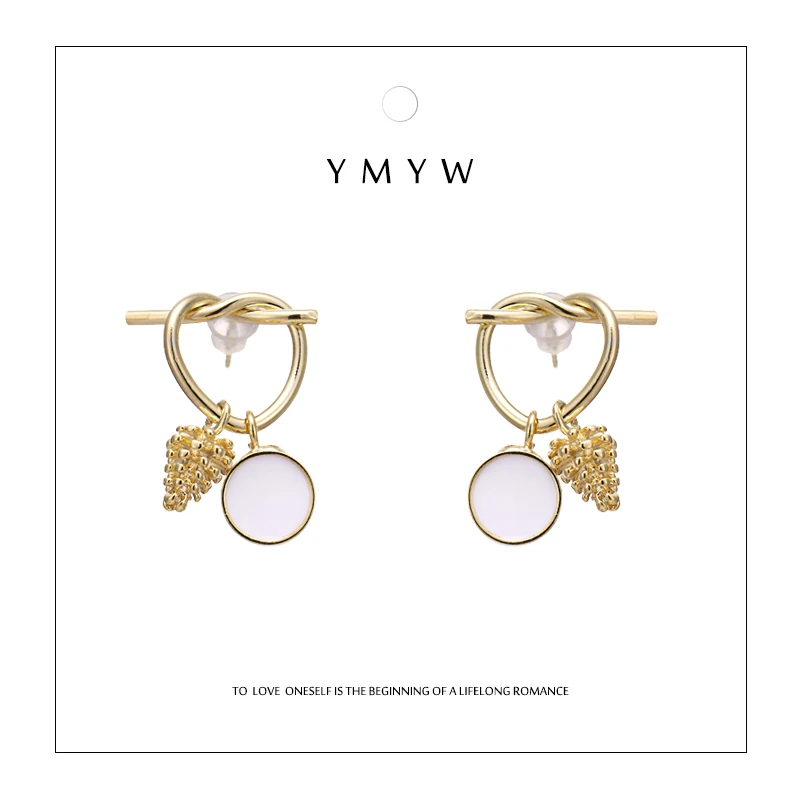 YMYW Stylish Unique Design Enamel Stud Earrings Charm Copper 16 k Plated Gold Earrings for Women Office Bijoux En Argent 925
YMYW Stylish Unique Design Enamel Stud Earrings Charm Copper 16 k Plated Gold Earrings for Women Office Bijoux En Argent 925