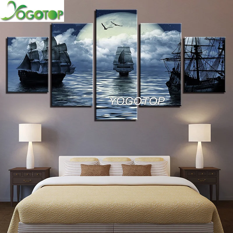 YOGOTOP DIY Diamond Painting Full Embroidery 5D Square/Round Drill Mosaic Rhinestone Wall Art Moon Night Sailboat 5pcs ML625
YOGOTOP DIY Diamond Painting Full Embroidery 5D Square/Round Drill Mosaic Rhinestone Wall Art Moon Night Sailboat 5pcs ML625