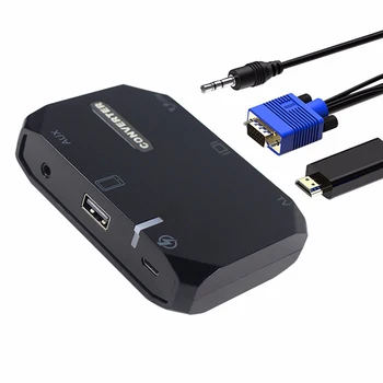New 3 in 1 1080P HDTV VGA AV AUX Interface Converter HDMI Adapte For iPhone Android Phone
New 3 in 1 1080P HDTV VGA AV AUX Interface Converter HDMI Adapte For iPhone Android Phone