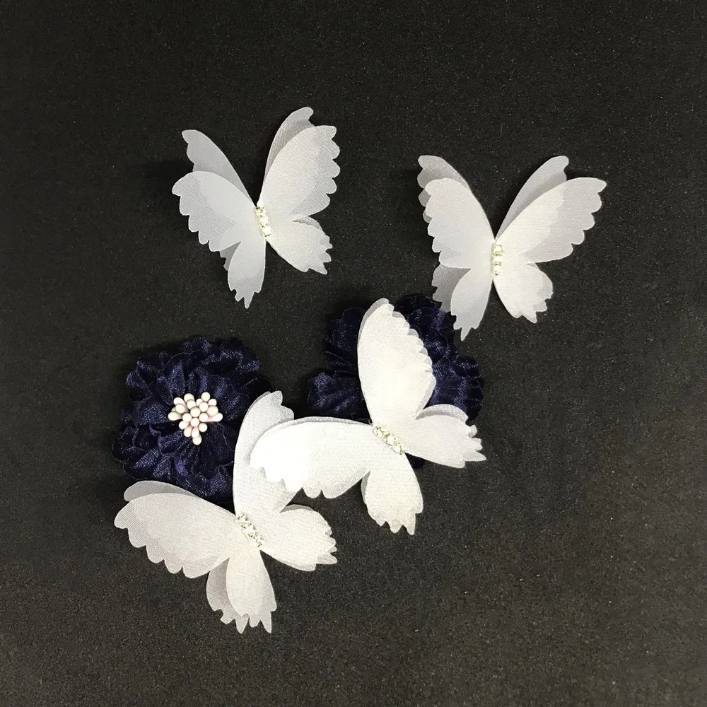 10pcs/lot Pure White Satin Chiffon Yarn Butterfly Patch Sewing on Applique Dress Hair Accessories Shoes DIY Apparel Patches
10pcs/lot Pure White Satin Chiffon Yarn Butterfly Patch Sewing on Applique Dress Hair Accessories Shoes DIY Apparel Patches