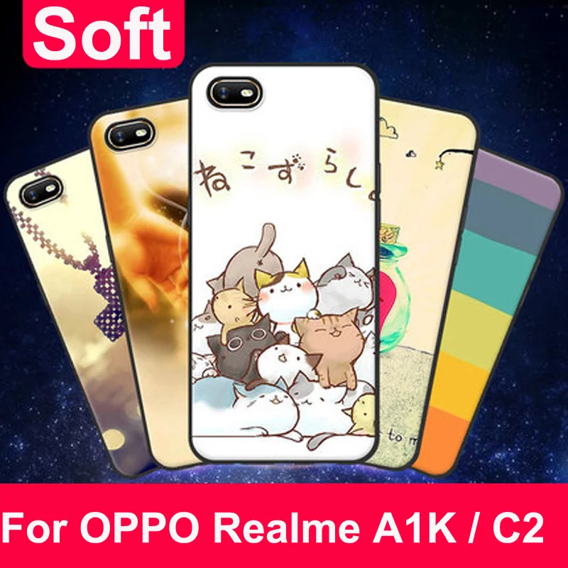 Чехол для OPPO A1K Real me C2 C 2 чехол с рисунком CPH1923 телефона Realme задняя крышка