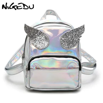 Fashion Shiny Women Backpacks for Teenage Girls Cute wings Backpack Waterproof Ladies School bag Rainbow Bags Designer Laser Bag
Fashion Shiny Women Backpacks for Teenage Girls Cute wings Backpack Waterproof Ladies School bag Rainbow Bags Designer Laser Bag