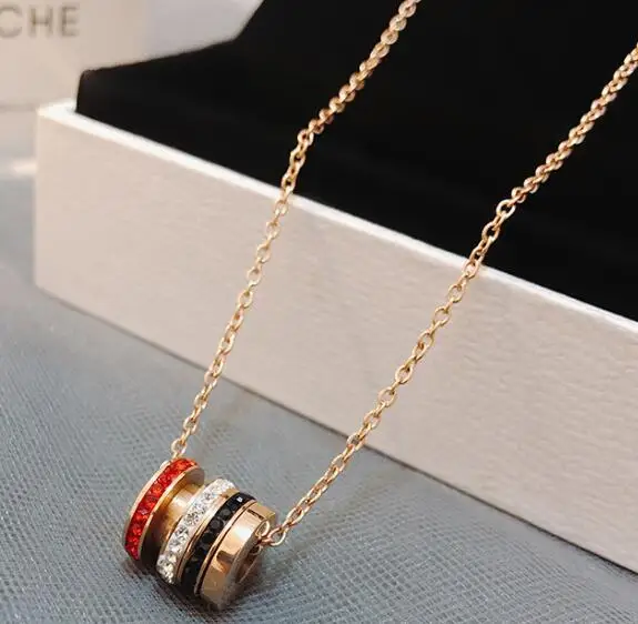 Round Pendant Necklace Titanium Steel Chain Necklace Inlaid Crystal Fashion Trendy Women Jewelry Birthday Gift
Round Pendant Necklace Titanium Steel Chain Necklace Inlaid Crystal Fashion Trendy Women Jewelry Birthday Gift