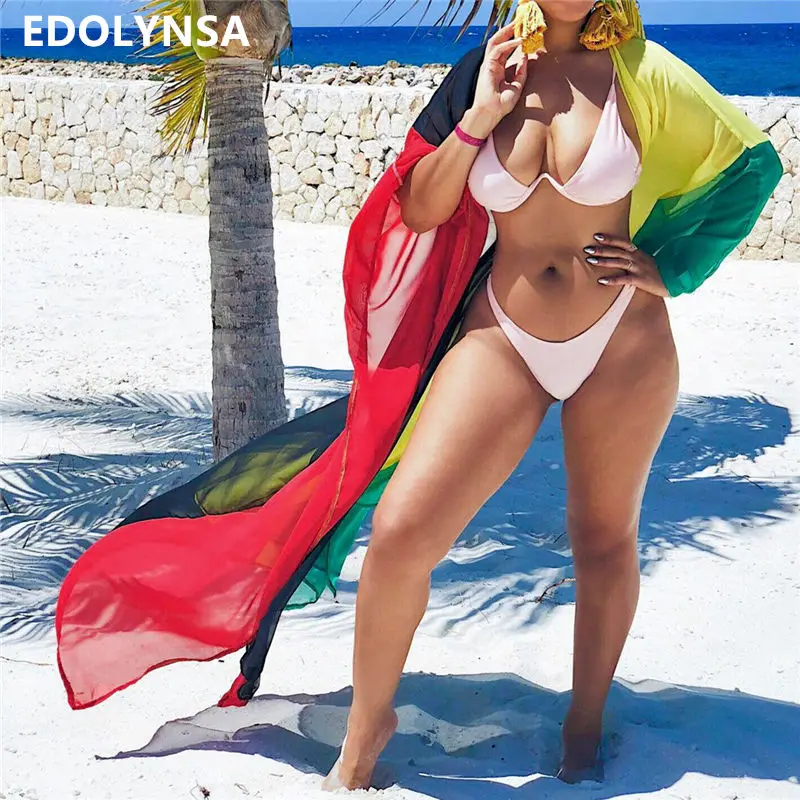 2019 Tunic for Beach Bathing suit cover ups Long Chiffon Beach Dress Plus Size Beachwear Bikini cover up Saida de Praia #Q692
2019 Tunic for Beach Bathing suit cover ups Long Chiffon Beach Dress Plus Size Beachwear Bikini cover up Saida de Praia #Q692