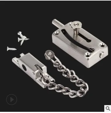High security,Stainless steel Anti-Thief Door Chain bolt/latch/Lock,18cm Safety chain buckle,Protecting the family
High security,Stainless steel Anti-Thief Door Chain bolt/latch/Lock,18cm Safety chain buckle,Protecting the family