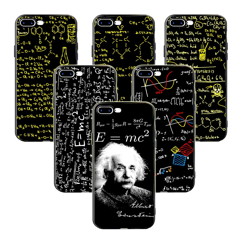 Minason E=MC2 Fractal Math Chemical Physical Equation Abstract Art Sign Silicone Phone Case for iPhone X 5S 6 6S 7 8 Plus Cover
Minason E=MC2 Fractal Math Chemical Physical Equation Abstract Art Sign Silicone Phone Case for iPhone X 5S 6 6S 7 8 Plus Cover