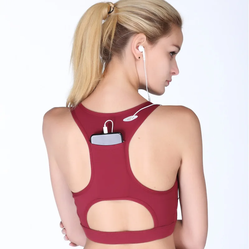Women's Compression Padded Sports Bra With Phone Pocket Yoga Bra Sportswear Elastic Running Underwear Gym Sport Bra Top
Women's Compression Padded Sports Bra With Phone Pocket Yoga Bra Sportswear Elastic Running Underwear Gym Sport Bra Top