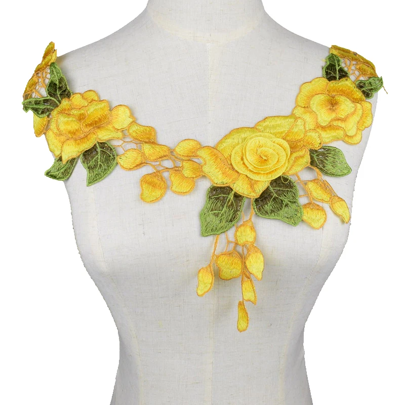 Embroidery Yellow 3D Flower Lace Fabric DIY Voile Lace Neckline Collar Fabric Sewing Applique Supplies Dress Scrapbooking
Embroidery Yellow 3D Flower Lace Fabric DIY Voile Lace Neckline Collar Fabric Sewing Applique Supplies Dress Scrapbooking
