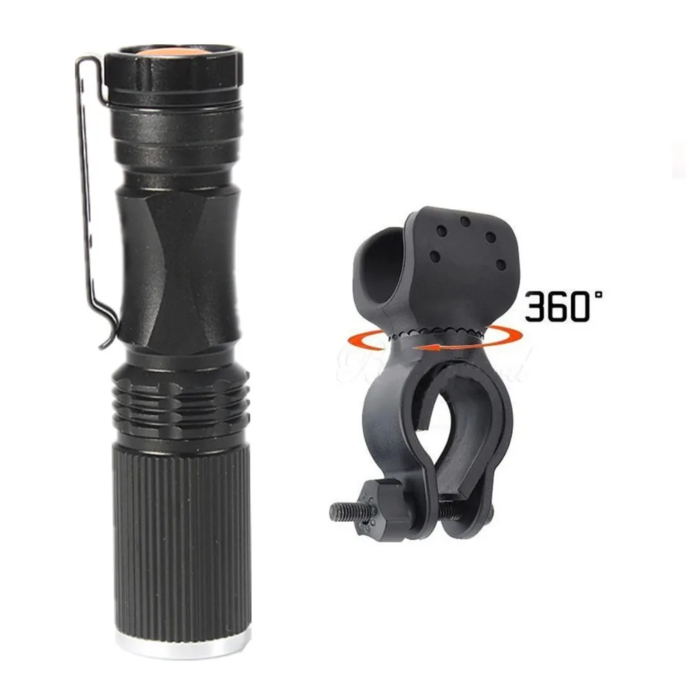 Free Ship Mini Flashlight V25 XP-E LED 3W 240Lm Rechargeable Cheap Led Torch Light + 360 degrees Mount For Outdoor
Free Ship Mini Flashlight V25 XP-E LED 3W 240Lm Rechargeable Cheap Led Torch Light + 360 degrees Mount For Outdoor