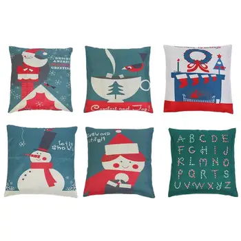 Christmas Cushion Cover Santa Claus Print Throw Pillowcase Home Decoration Decorative Pillow Case for Sofa Seat New Year Gifts
Christmas Cushion Cover Santa Claus Print Throw Pillowcase Home Decoration Decorative Pillow Case for Sofa Seat New Year Gifts