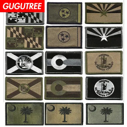 GUGUTREE embroidery HOOK&LOOP state flag patch national flag patches badges applique patches for clothing AD-260
GUGUTREE embroidery HOOK&LOOP state flag patch national flag patches badges applique patches for clothing AD-260