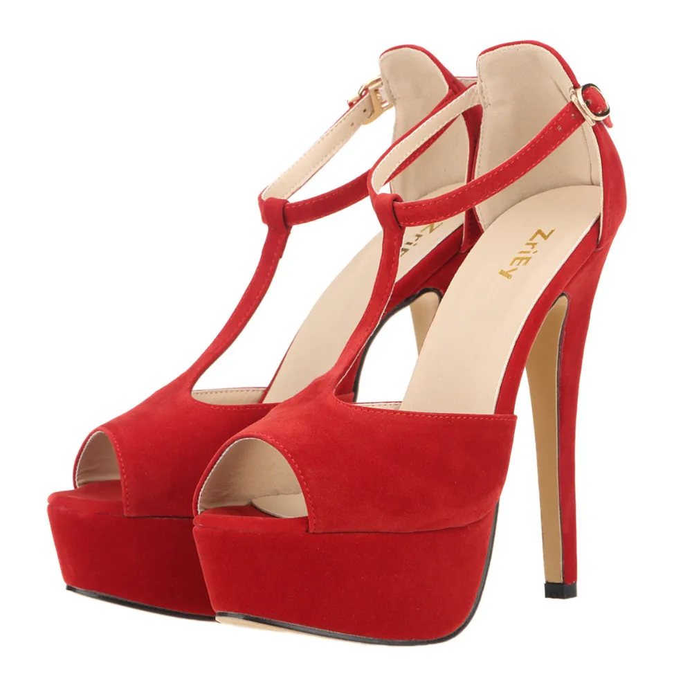Women Platform Suede High Heel Sandals Sexy Peep Toe Ankle Strap Stilettos Women Pumps T-Strap Party Wedding Shoes 817-19VE
Women Platform Suede High Heel Sandals Sexy Peep Toe Ankle Strap Stilettos Women Pumps T-Strap Party Wedding Shoes 817-19VE
