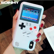 Full color disply GameBoy phone cases for iphone 6 6s 7 8 plus X Classic Retro PC Tetris Game cover for iphone X 8 7 6 6s Coques(China)